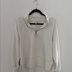 Balance Collection Cream V-Neck Sweater